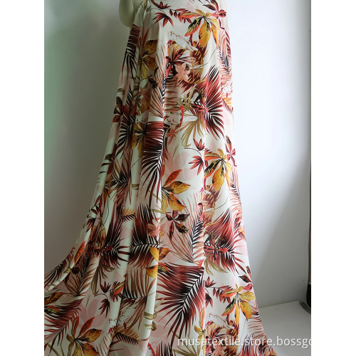 Custom Printed Woven 100% Viscose Rayon Fabric
